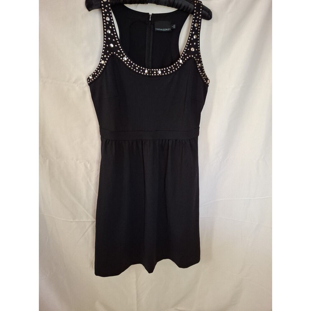 CYNTHIA ROWLEY SLEEVELESS Black Dress Size L (1454)